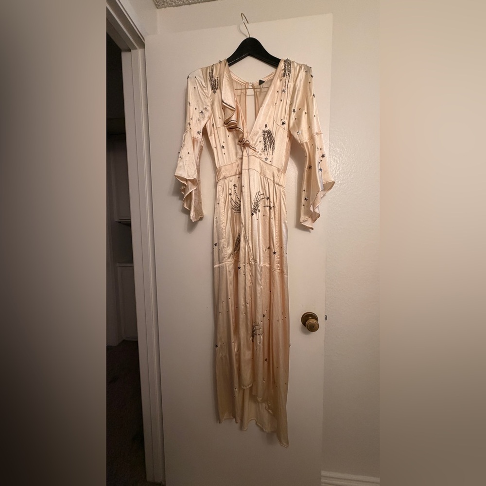 New Romantics maxi star cream dress